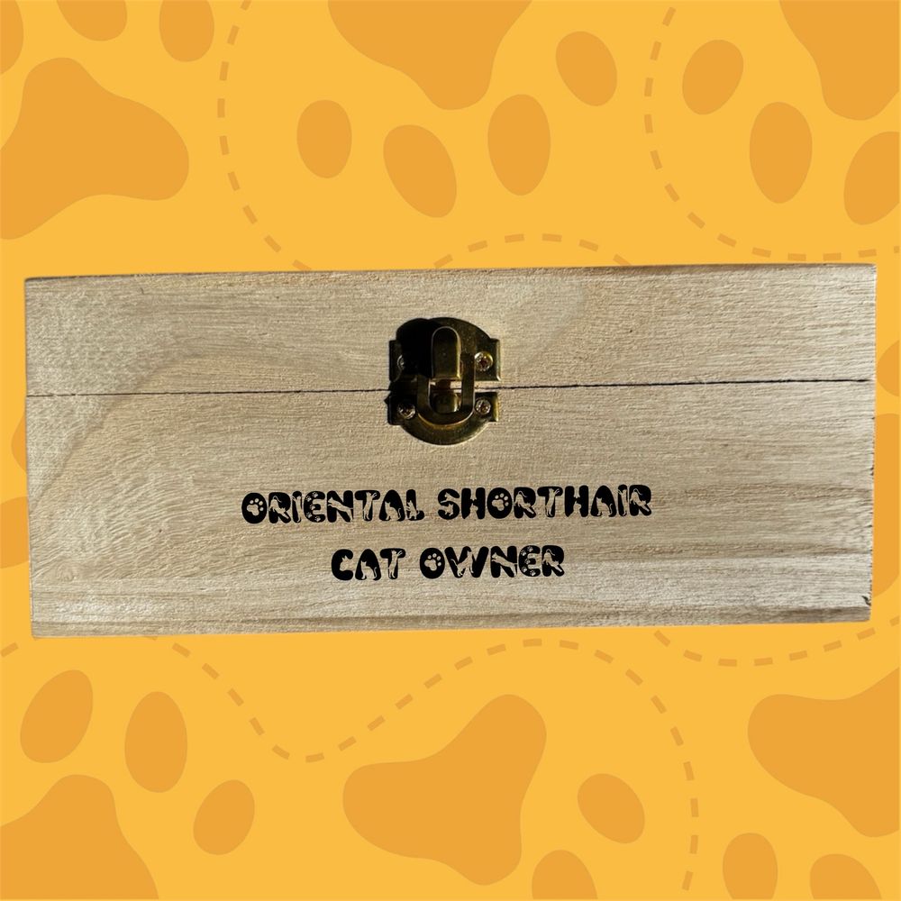 Oriental Shorthair kitty box 8.5 in